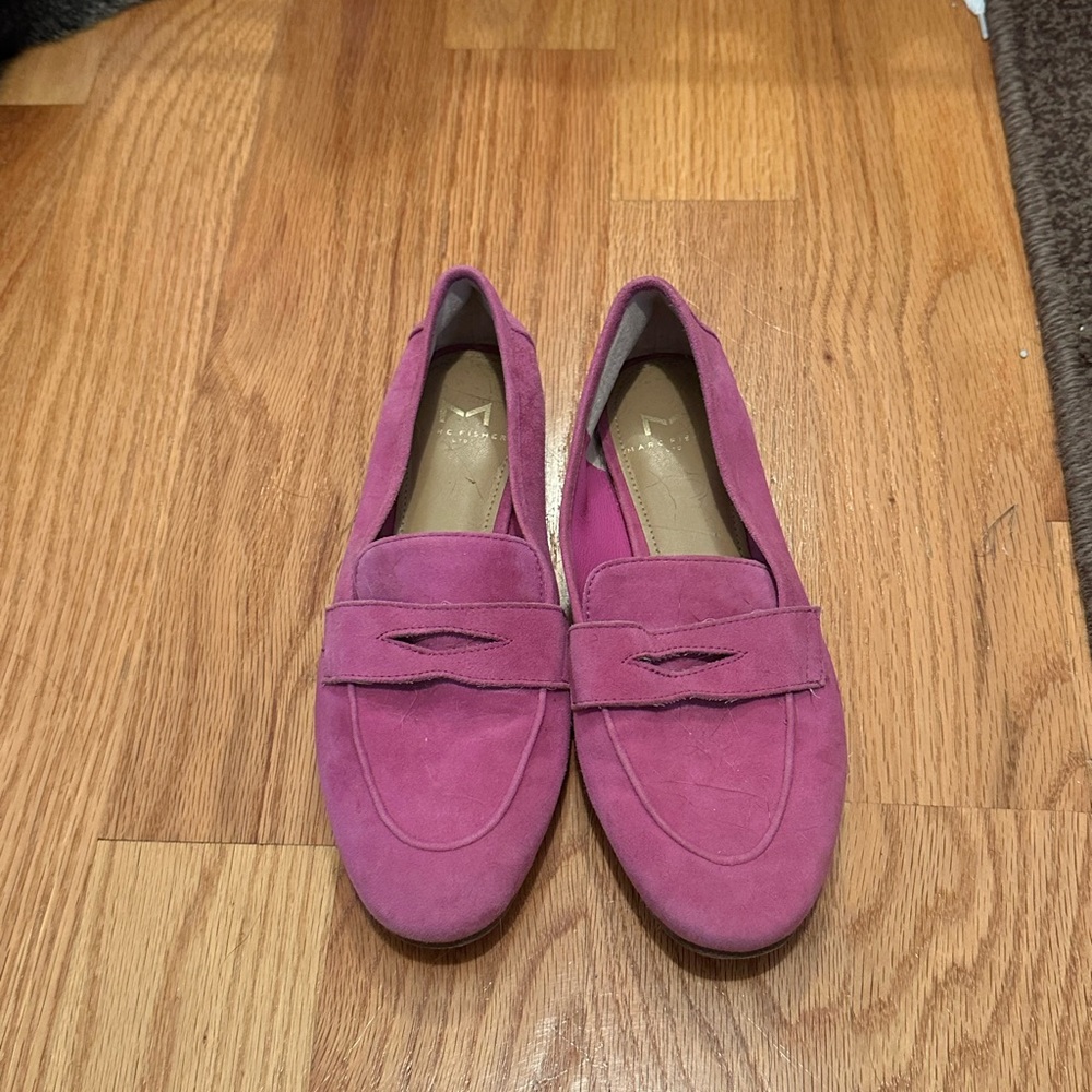 Marc Fisher Pink Suede Women's Loafers